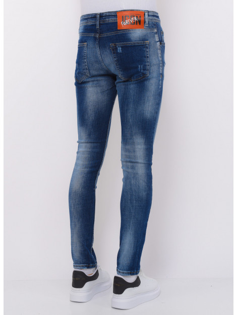 Local Fanatic Blue stone washed jeans slim fit LF-DNM-1076 large