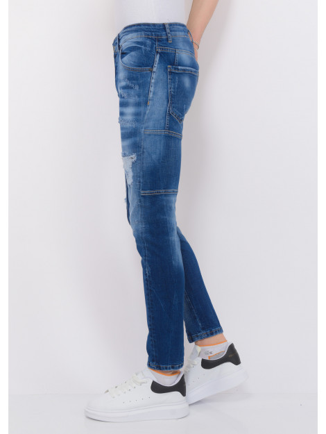 Local Fanatic Distressed ripped jeans slim fit LF-DNM-1082 large