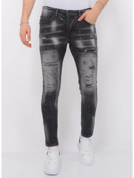 Local Fanatic Distressed jeans stonewash slim fit LF-DNM-1087 large