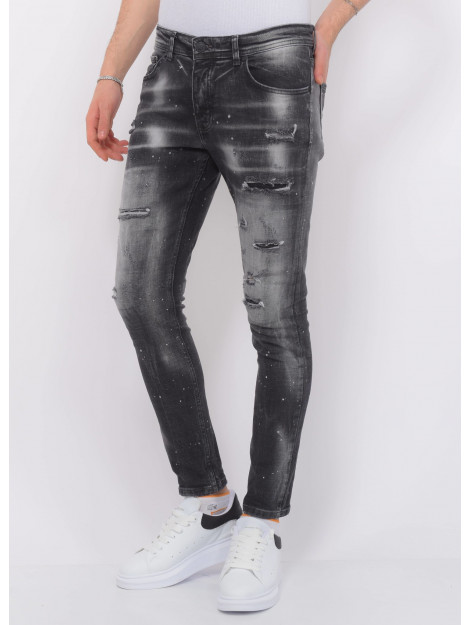 Local Fanatic Distressed jeans stonewash slim fit LF-DNM-1087 large