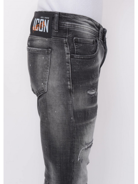 Local Fanatic Distressed jeans stonewash slim fit LF-DNM-1087 large
