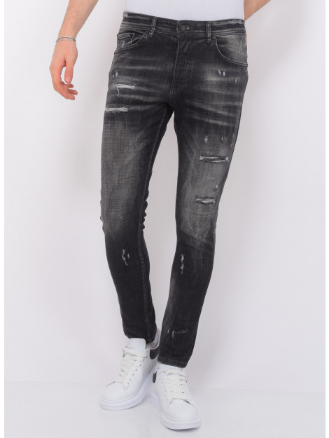 Local Fanatic Stonewashed ripped jeans slim fit LF-DNM-1085 large