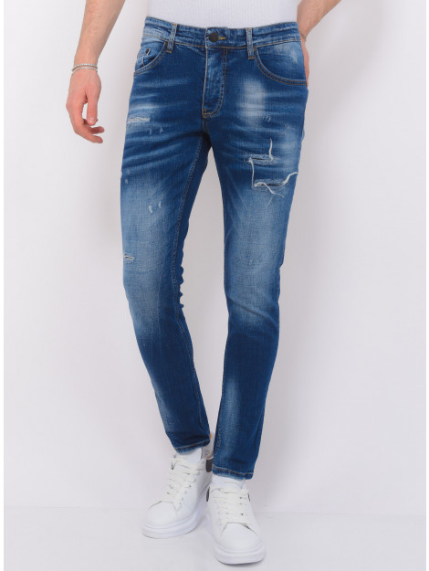 Local Fanatic Blue ripped jeans slim fit LF-DNM-1081 large