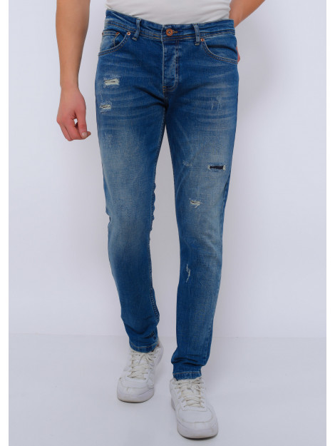 True Rise Jeans slim fit met gaten dc D&C-036 large True Rise Jeans slim fit met gaten dc D&C-036 large