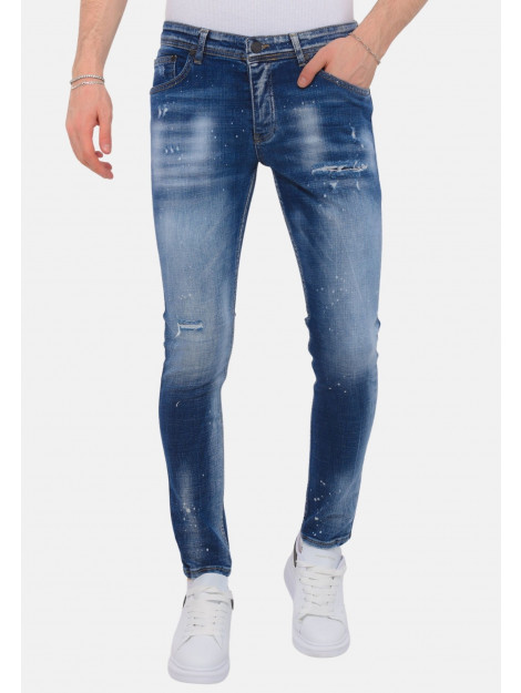 Local Fanatic Paint splash ripped jeans slim fit LF-DNM-1071 large