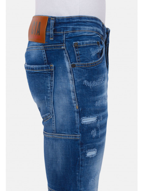 Local Fanatic Distressed ripped jeans slim fit LF-DNM-1082 large