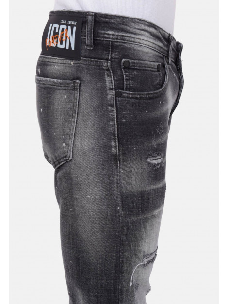 Local Fanatic Distressed jeans stonewash slim fit LF-DNM-1087 large