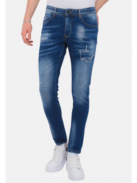 Local Fanatic Blue ripped jeans slim fit LF-DNM-1081 large