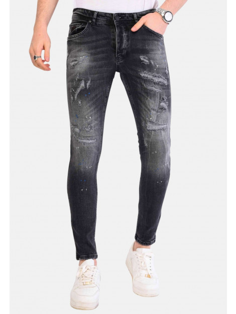 Local Fanatic Jeans met verfspatten 1061 LF-DNM-1061 large Local Fanatic Jeans met verfspatten 1061 LF-DNM-1061 large