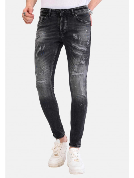 Local Fanatic Jeans met verfspatten 1061 LF-DNM-1061 large Local Fanatic Jeans met verfspatten 1061 LF-DNM-1061 large