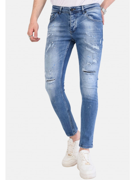 Local Fanatic Licht jeans met gaten 1059 LF-DNM-1059 large Local Fanatic Licht jeans met gaten 1059 LF-DNM-1059 large