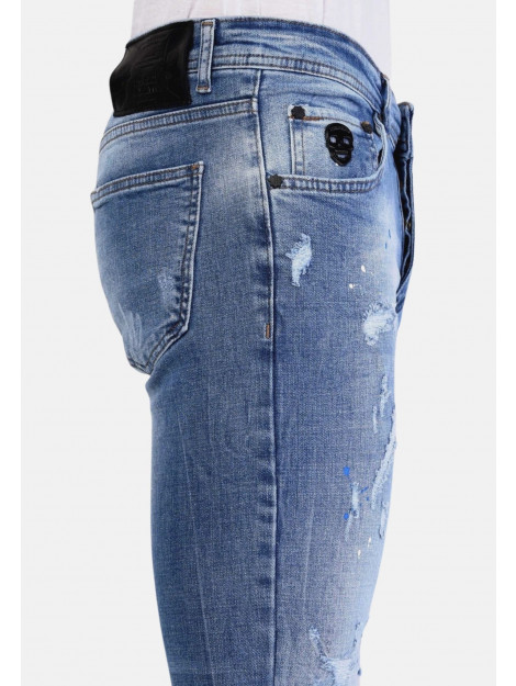 Local Fanatic Licht jeans met gaten 1059 LF-DNM-1059 large Local Fanatic Licht jeans met gaten 1059 LF-DNM-1059 large