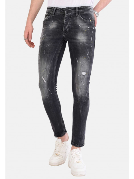 Local Fanatic Slim fit jeans met gaten 1055 LF-DNM-1055 large Local Fanatic Slim fit jeans met gaten 1055 LF-DNM-1055 large