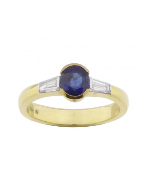 Christian 18 karaat gouden tanzaniet en diamanten ring 289V2-3213JC large