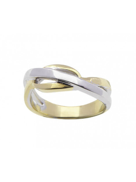 Atelier Christian Gevlochten gouden bicolor ring 32S67-0120AC large