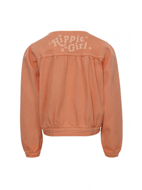 Looxs Revolution Denim twill jacket orange peach voor meisjes in de kleur 2311-7231-215 large