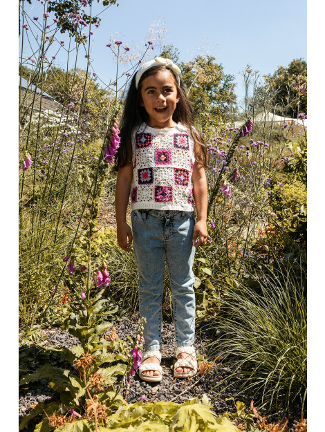 Looxs Revolution Gehaakte spencer voor meisjes in de kleur 2311-7022C-011 large