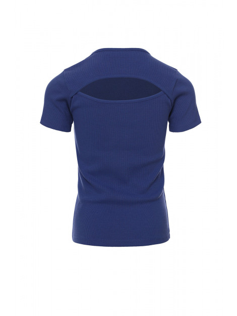 Looxs Revolution Top rib jersey violet blue voor meisjes in de kleur 2311-5416-177 large