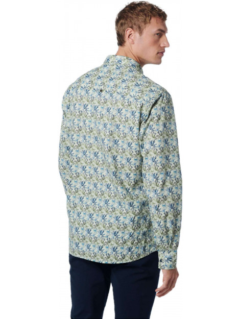 No Excess Shirt stretch allover printed respo light green 19430101-051 large