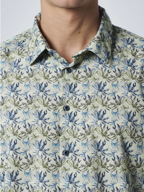 No Excess Shirt stretch allover printed respo light green 19430101-051 large