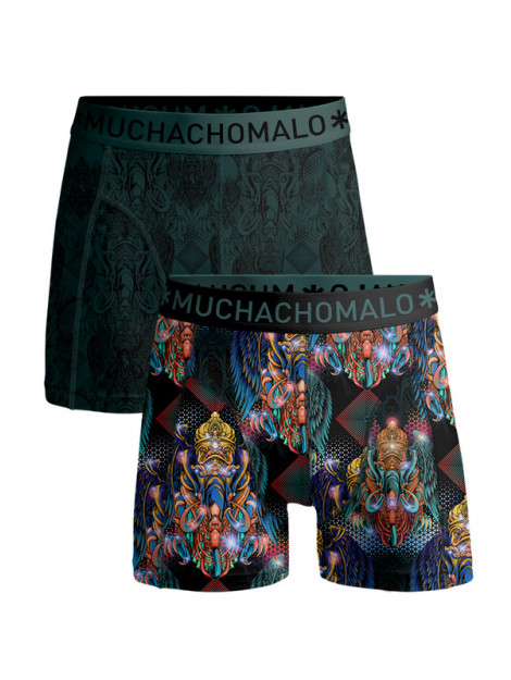 Muchachomalo Mynthind 1010-04 2-pack print/green boxe Print/Green/Mynthind 1010-04 2-Pack large