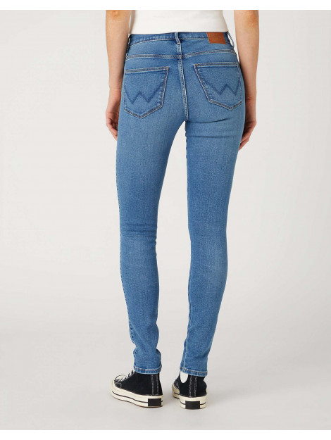 Wrangler High skinny dorothy mid blue jeans 112332394-W27HCY37O large