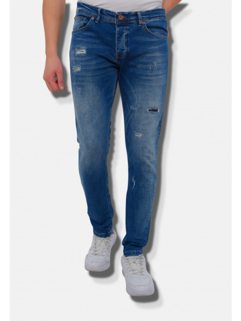 True Rise Jeans slim fit met gaten dc D&C-036 large True Rise Jeans slim fit met gaten dc D&C-036 large