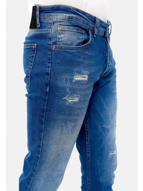 True Rise Jeans slim fit met gaten dc D&C-036 large True Rise Jeans slim fit met gaten dc D&C-036 large