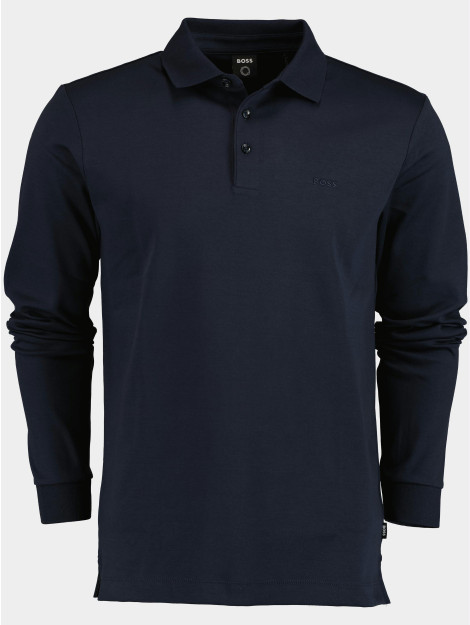 Hugo Boss Boss men business (black) polo lange mouw polo pado navy 30 10241542 01 50468392/404 167019 large