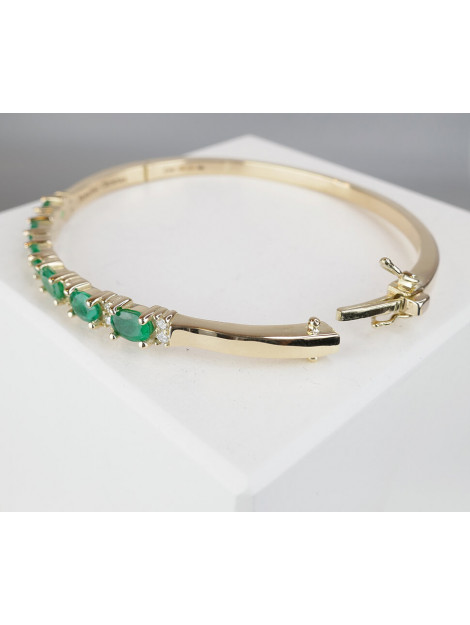 Atelier Christian Gouden armband met smaragd en diamanten 347L08-8287PM large