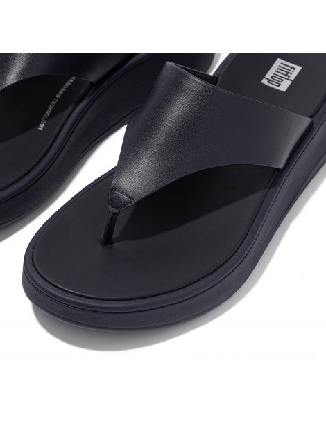 FitFlop F-mode leather flatform toe-post sandals FW4 large
