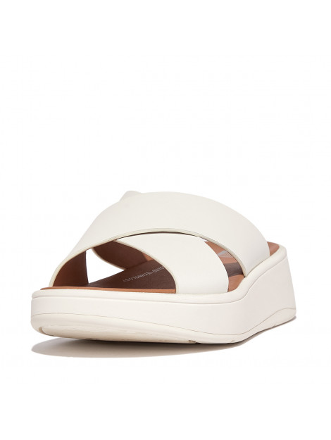 FitFlop F-mode leather flatform cross slides FW5 large