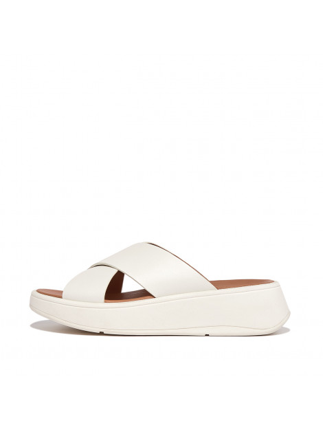 FitFlop F-mode leather flatform cross slides FW5 large