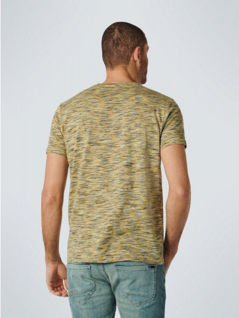 No Excess No excess t-shirt crewneck multi coloured yarn dyed melange mustard (15340208sn 077) No Excess T-Shirt Crewneck Multi Coloured Yarn Dyed Melange Mustard (15340208SN - 077) large