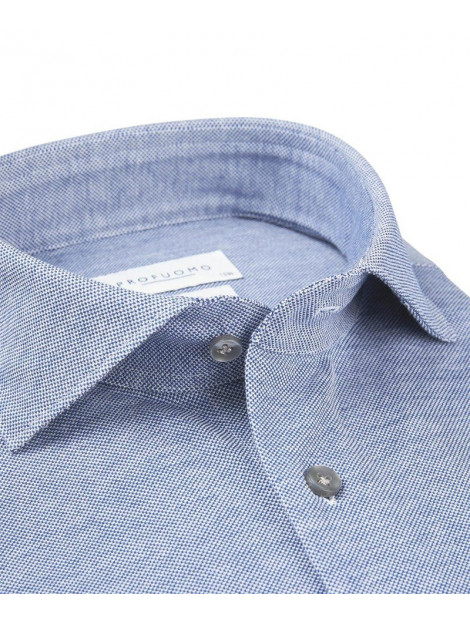 Profuomo Overhemd knitted shirt blue (ppth100019) Profuomo Overhemd Knitted Shirt Blue (PPTH100019) large
