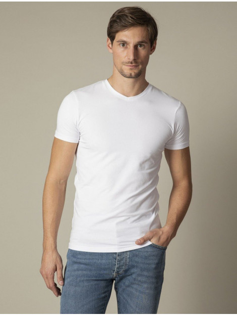 Cavallaro T-shirt v-neck 2-pack (117999013 100000) Cavallaro Napoli T-shirt V-Neck 2-Pack Wit (117999013 - 100000) large