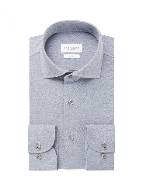 Profuomo Overhemd knitted shirt petrol (ppth100021) Profuomo Overhemd Knitted Shirt Petrol (PPTH100021) large