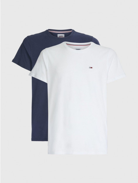 Tommy Hilfiger T-shirt 2pack slim jersey white/navy (dm0dm15381 0x0) Tommy Hilfiger T-shirt 2Pack Slim Jersey White/Navy (DM0DM15381 - 0X0) large