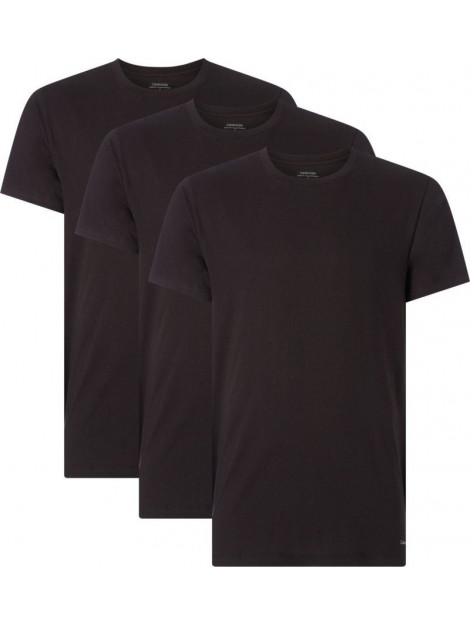 Calvin Klein T-shirts ronde hals 3-pack (000nb4011e 001) Calvin Klein T-shirts Ronde Hals 3-pack Zwart (000NB4011E - 001) large