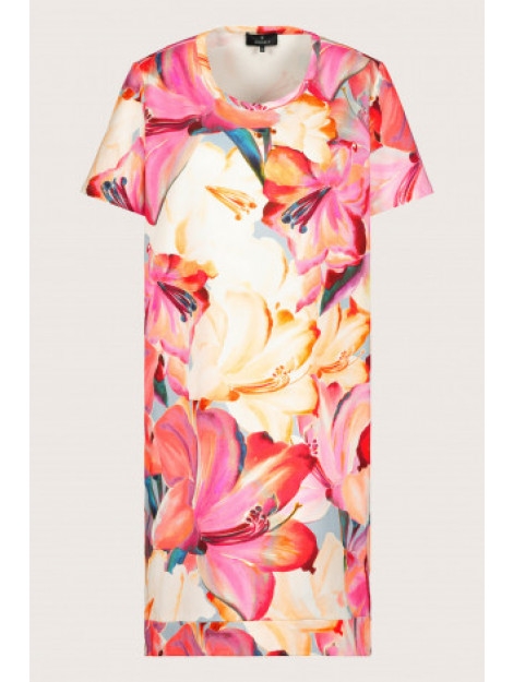Monari  Jurk korte mouw roze large