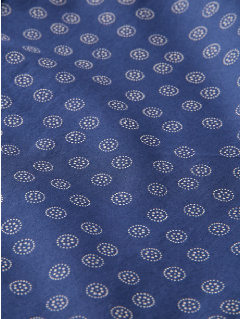 Scotch & Soda Overhemd slim fit print (169051 0218) Scotch & Soda Overhemd Slim Fit Print Blauw (169051 - 0218) large