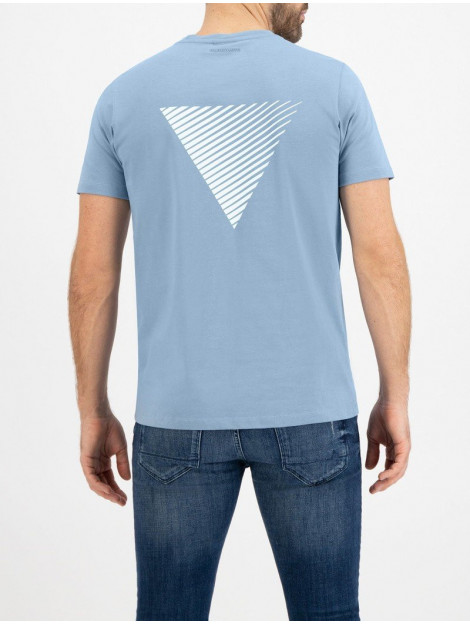 Purewhite T-shirt ronde hals mid blue (22010121 36) Purewhite T-shirt Ronde Hals Mid Blue (22010121 - 36) large