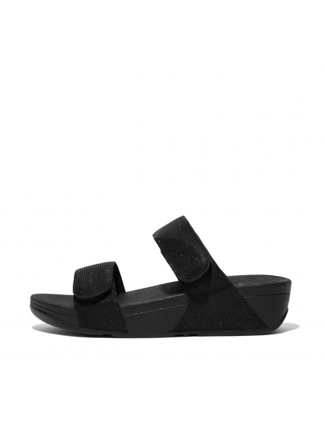 FitFlop Lulu adjustable shimmerlux slides FZ9 large