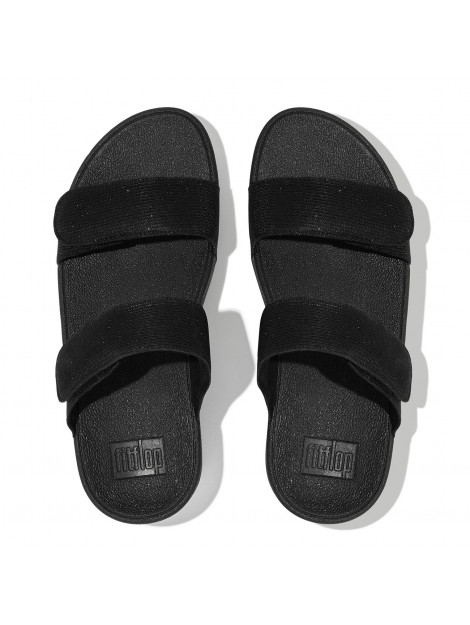 FitFlop Lulu adjustable shimmerlux slides FZ9 large