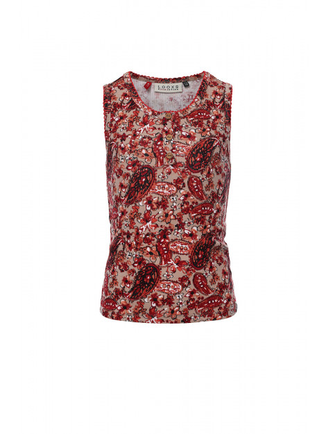 Looxs Revolution Rib jersey top bloemen voor meisjes in de kleur 2312-7454-991 large