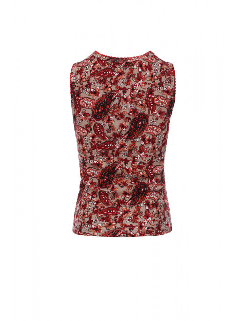 Looxs Revolution Rib jersey top bloemen voor meisjes in de kleur 2312-7454-991 large