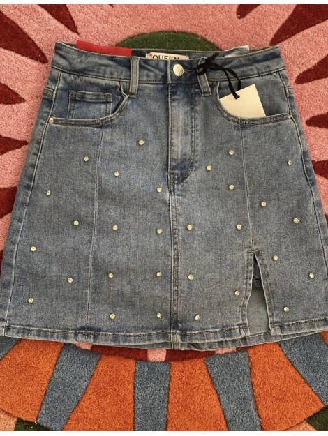 Queen Hearts 1027 denim skort diamond 1027 large