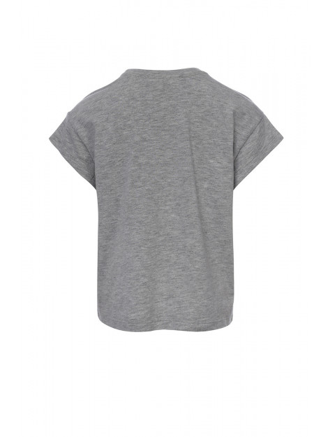 Looxs Revolution T-shirt with print grey melee voor meisjes in de kleur 2313-5495-270 large