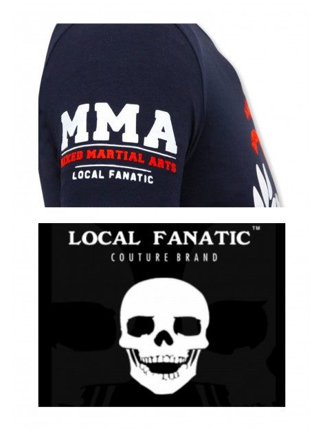 Local Fanatic T-shirt met opdruk mma fighter nov-77 large