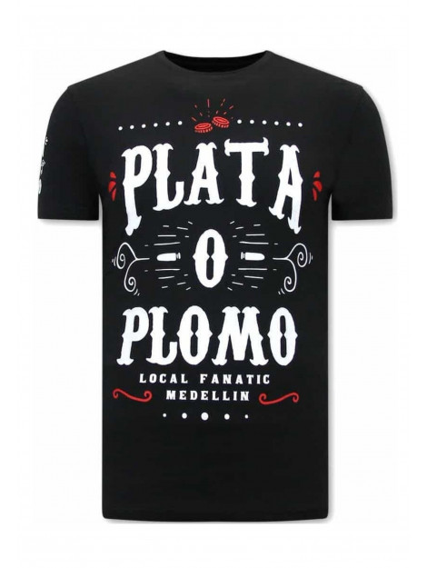 Local Fanatic Plata o plomo narcos t-shirt 11-6461 large
